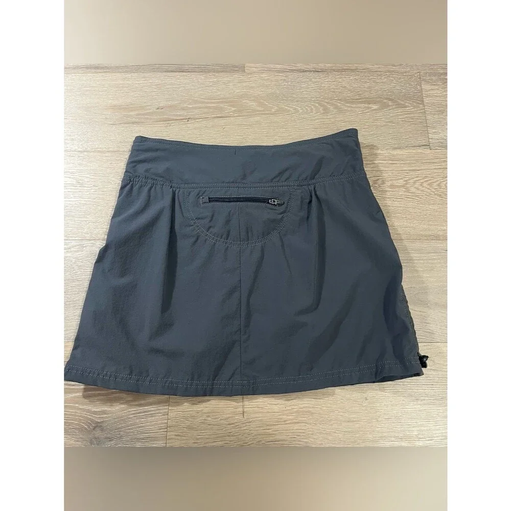 Athleta Womens Cinch Ripstop Hiking Skort Asphalt Gray Size 0